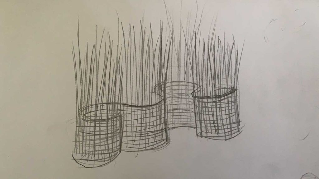 Land art, camino de meditación — Creación artística de María Ortega