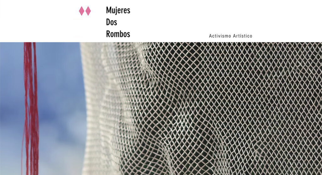 Mujeres, dos rombos, activismo artístico — Creación artística de María Ortega